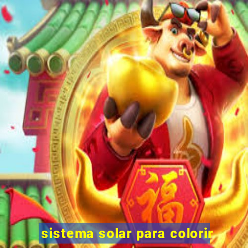 sistema solar para colorir