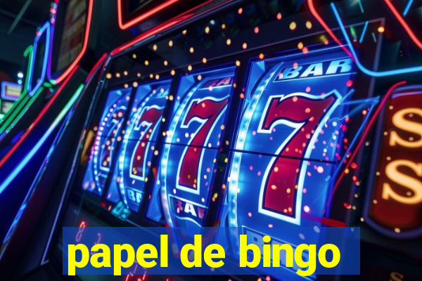 papel de bingo