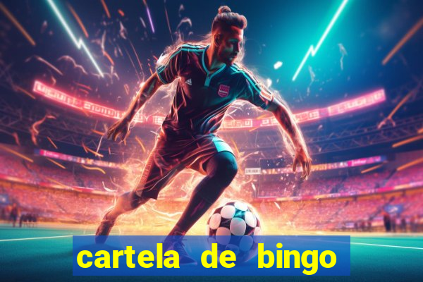 cartela de bingo cha de panela