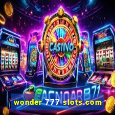 wonder 777 slots.com