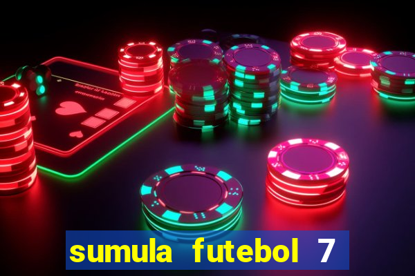 sumula futebol 7 society excel